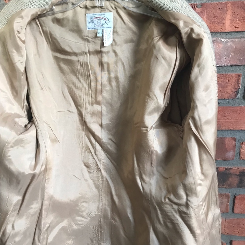 Giorgio Armani Jeans Y2K Wool Blazer Jacket Boxy Single Breast Lined Sport Coat - Picture 7 of 15